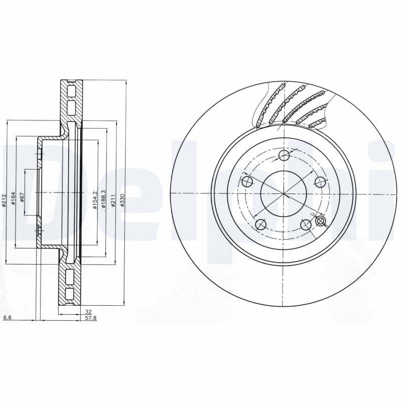 Disc frana DELPHI BG3877