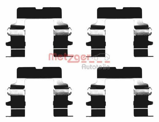 Set accesorii, placute frana METZGER 109-1161