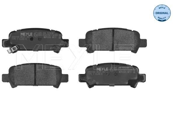 set placute frana,frana disc MEYLE -ORIGINAL: True to OE. 025 235 7214/W