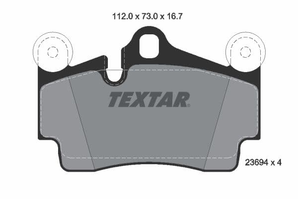 set placute frana,frana disc TEXTAR 2369402