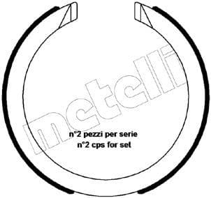 Set saboti frana, frana de mana METELLI 53-0483