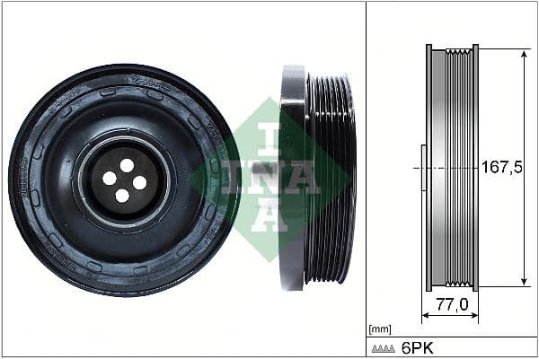 Fulie curea, arbore cotit Schaeffler INA 544 0137 10