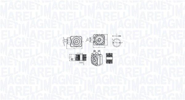 Radiator ulei, ulei motor MAGNETI MARELLI 350300003600