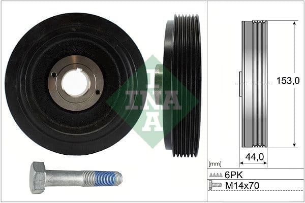 Fulie curea, arbore cotit Schaeffler INA 544 0042 20