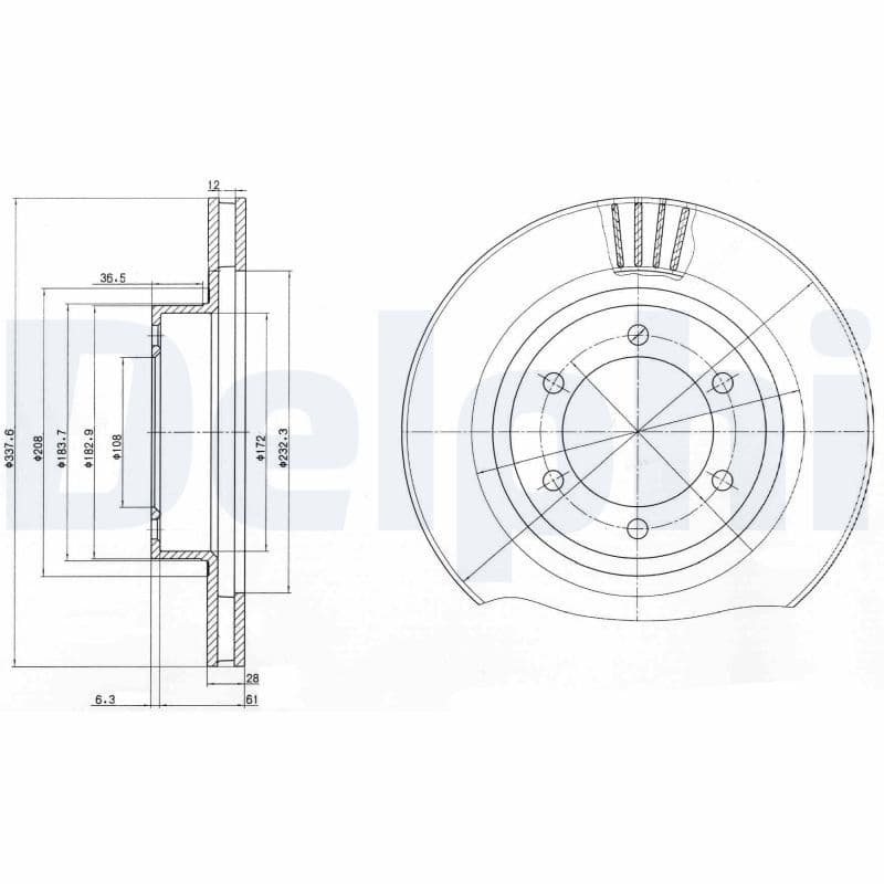 Disc frana DELPHI BG4052