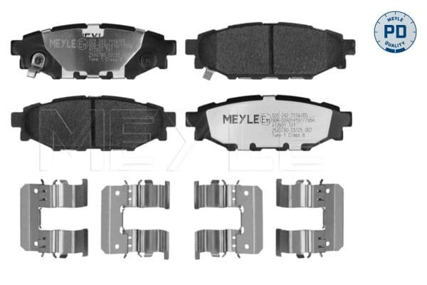 set placute frana,frana disc MEYLE -PD: Advanced performance and design. 025 242 7114/PD
