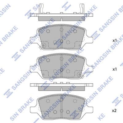 set placute frana,frana disc HI-Q SP2178