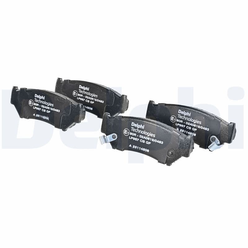 set placute frana,frana disc DELPHI LP967