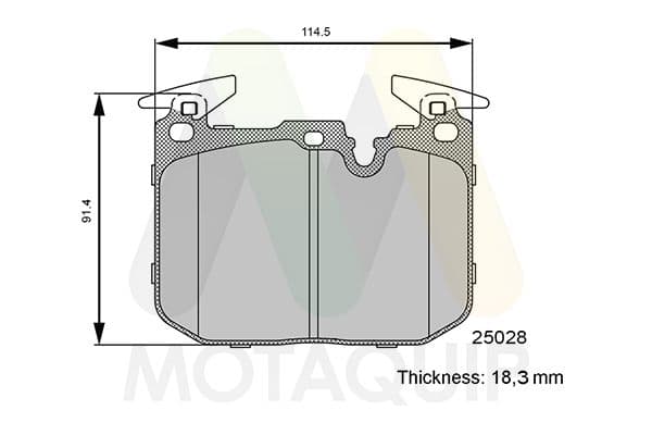set placute frana,frana disc MOTAQUIP LVXL1733