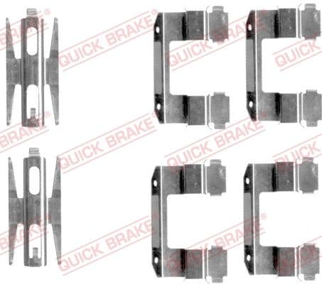 Set accesorii, placute frana QUICK BRAKE 109-1618