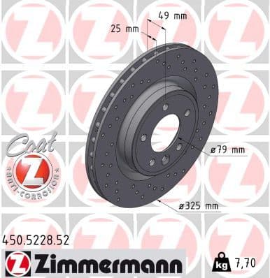 Disc frana ZIMMERMANN SPORT Z 450.5228.52