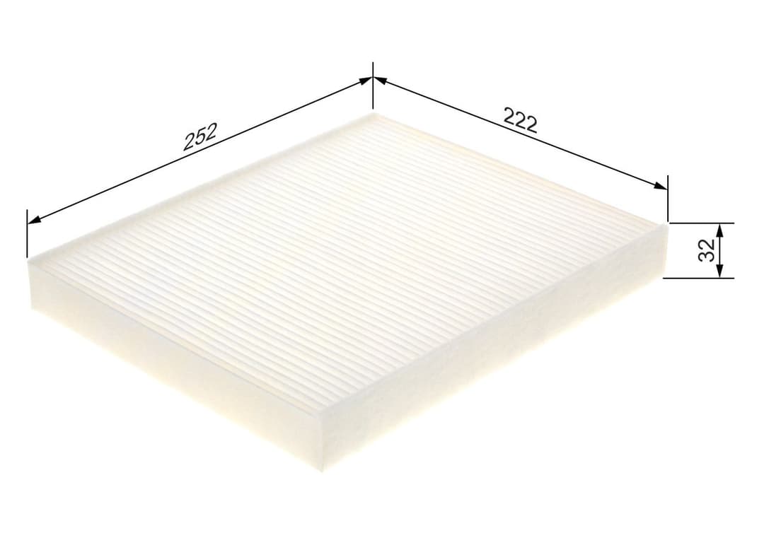 Filtru, aer habitaclu BOSCH 1 987 435 135