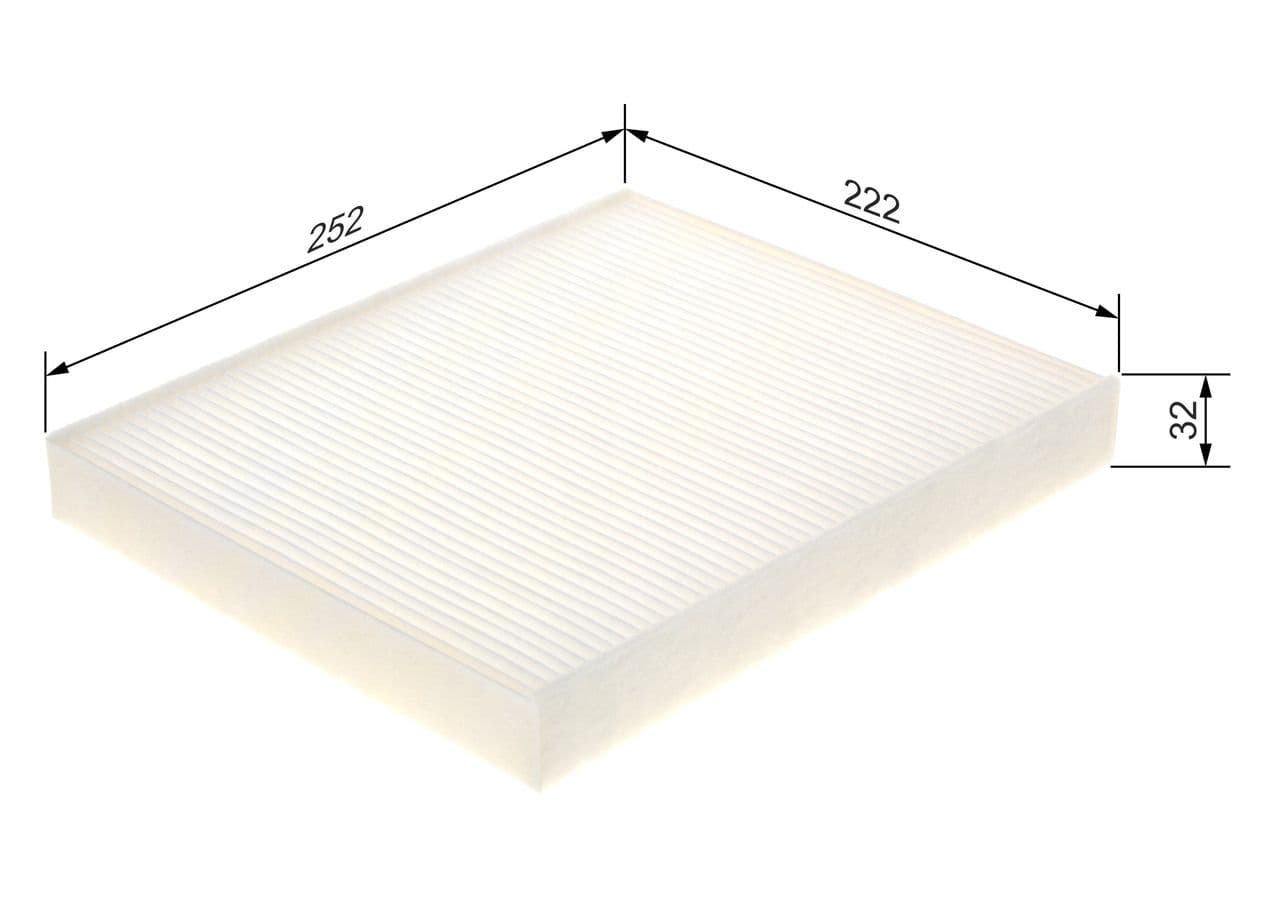 Filtru, aer habitaclu BOSCH 1 987 435 135