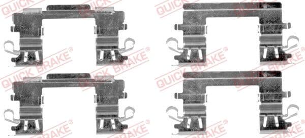 Set accesorii, placute frana QUICK BRAKE 109-1757