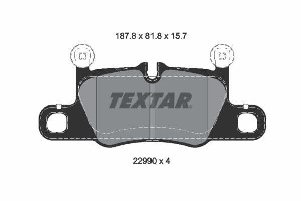 set placute frana,frana disc TEXTAR Q+ 2299001