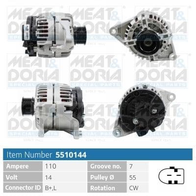 Generator / Alternator MEAT & DORIA 5510144