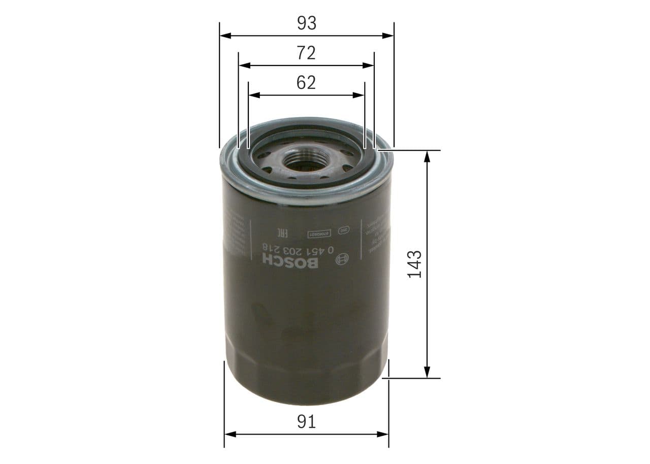 Filtru ulei BOSCH 0 451 203 218