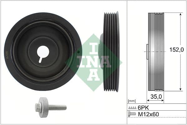 Fulie curea, arbore cotit Schaeffler INA 544 0054 20