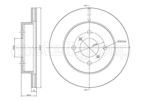 Disc frana METELLI 23-0586