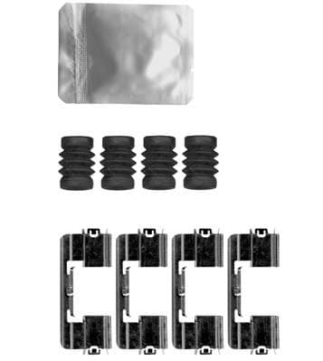 Set accesorii, placute frana METZGER 109-1875