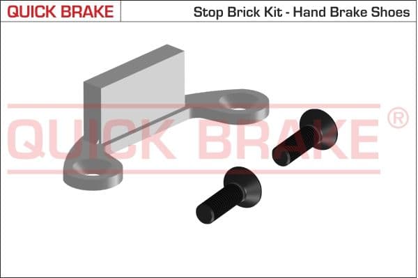 set accesorii, saboti frana parcare QUICK BRAKE 105-0481