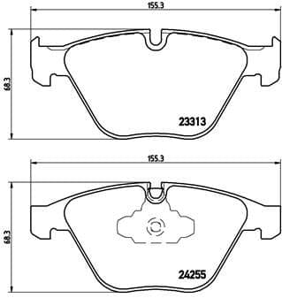 set placute frana,frana disc BREMBO PRIME LINE P 06 055