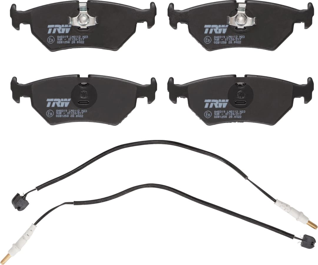 set placute frana,frana disc TRW GDB1258