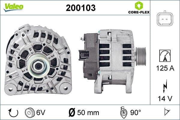 Generator / Alternator VALEO 200103