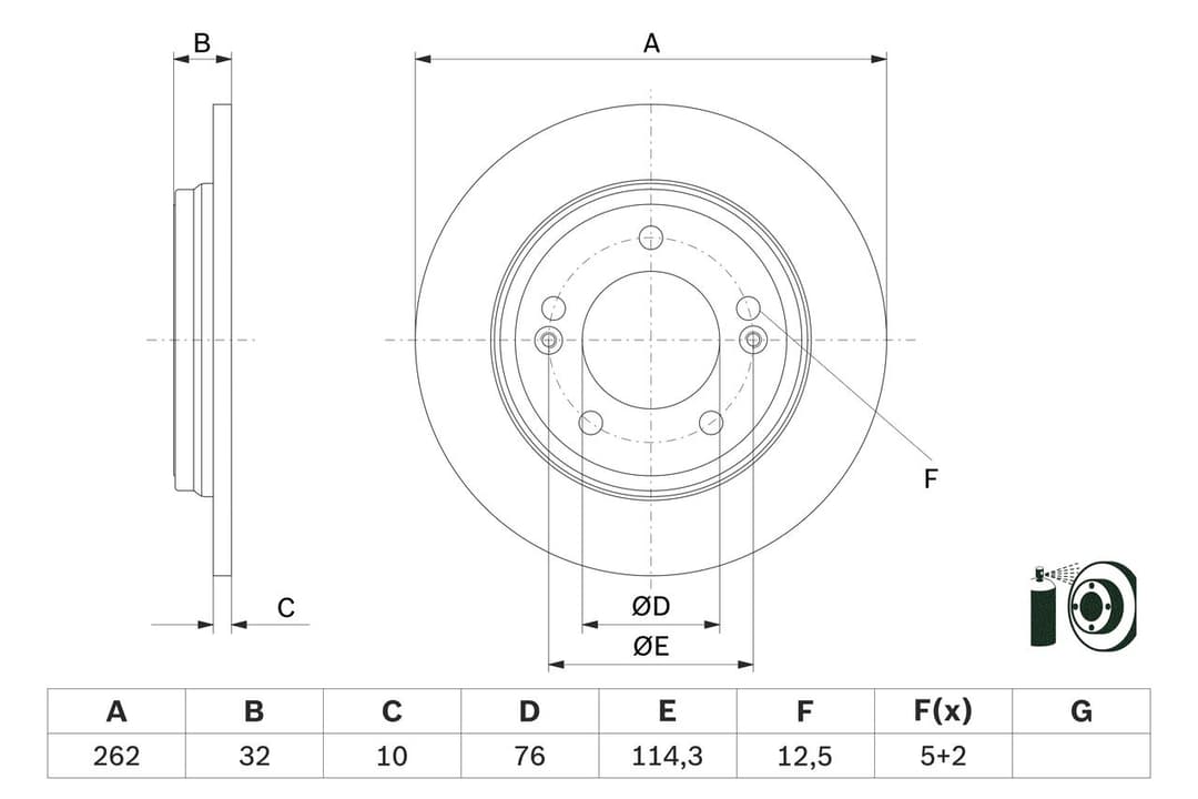 Disc frana BOSCH 0 986 479 G29