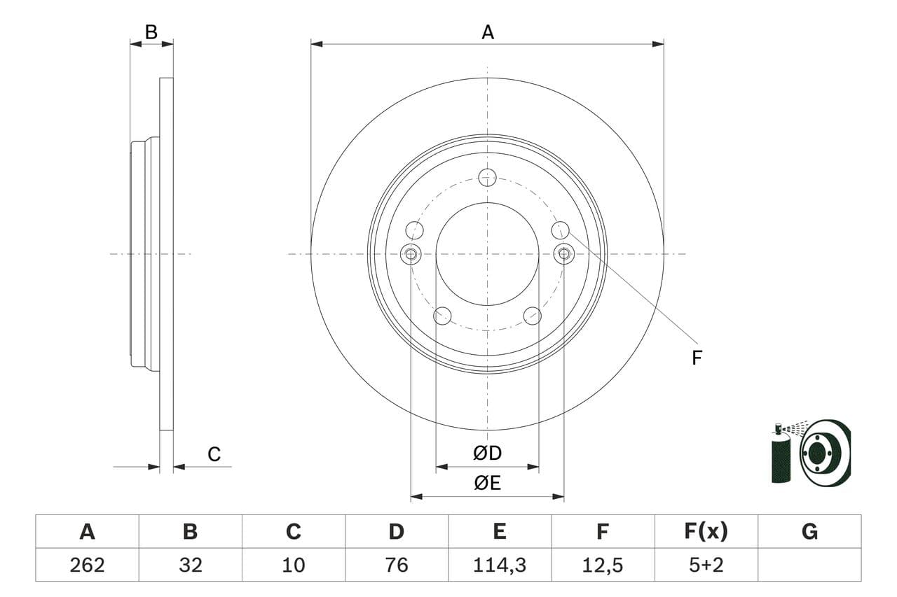 Disc frana BOSCH 0 986 479 G29