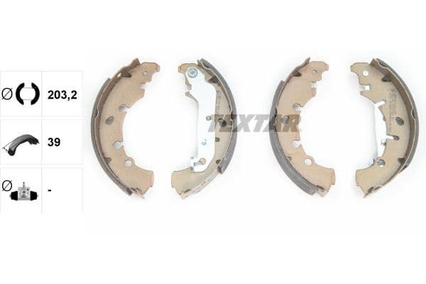 Set saboti frana TEXTAR 91057300