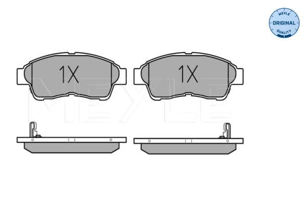 set placute frana,frana disc MEYLE 025 216 0117/W