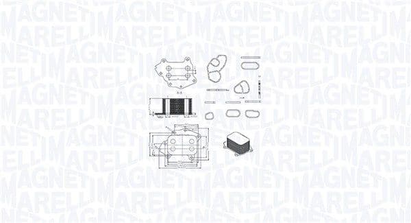 Radiator ulei, ulei motor MAGNETI MARELLI 350300002400