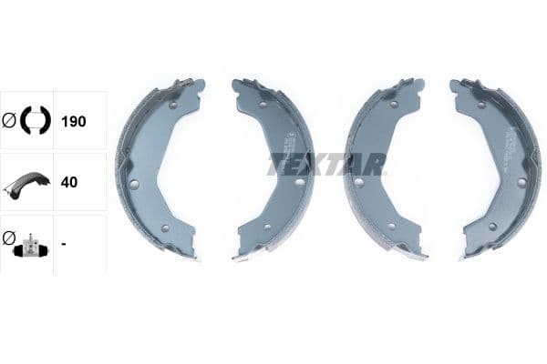 Set saboti frana, frana de mana TEXTAR 91065700