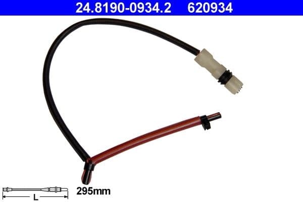 senzor de avertizare,uzura placute de frana ATE 24.8190-0934.2