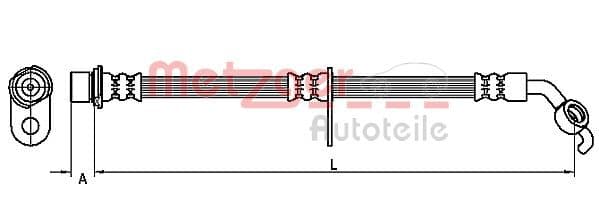 Furtun frana METZGER 4110099