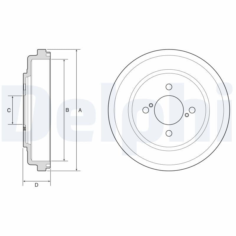 Tambur frana DELPHI BF643