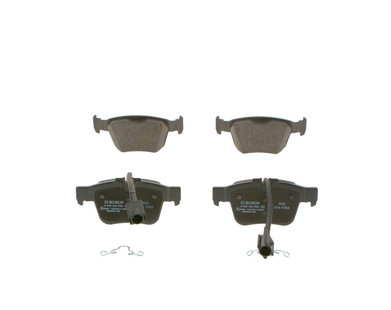 set placute frana,frana disc BOSCH 0 986 424 848