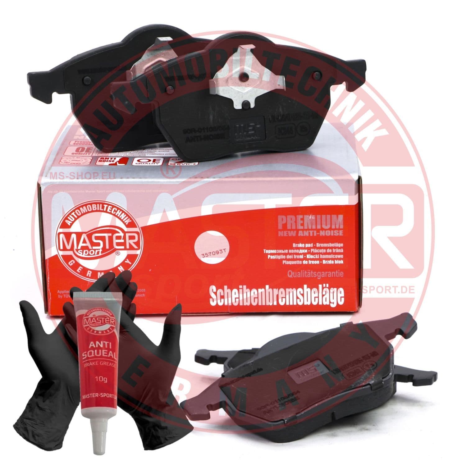 set placute frana,frana disc MASTER SPORT 13046070762N-SET-MS