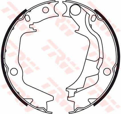 Set saboti frana, frana de mana TRW GS8782