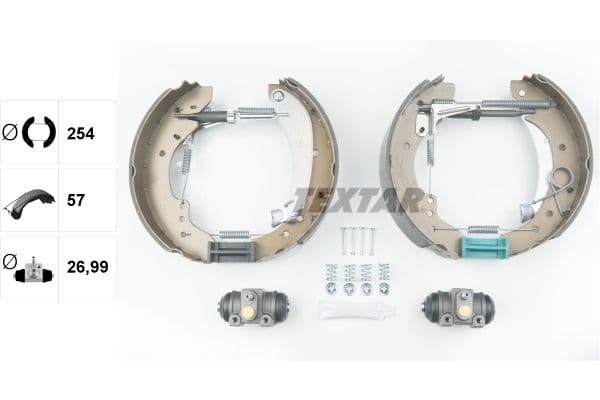 Set saboti frana TEXTAR Shoe Kit Pro 84047901