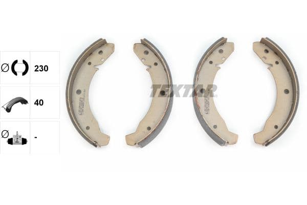 Set saboti frana TEXTAR 91007800