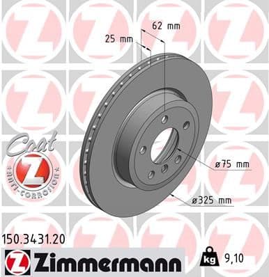 Disc frana ZIMMERMANN COAT Z 150.3431.20