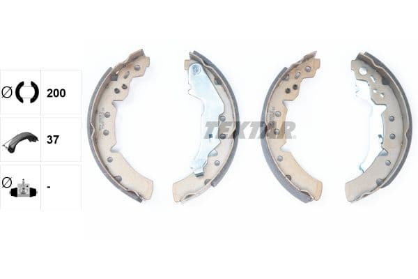 Set saboti frana TEXTAR 91056700