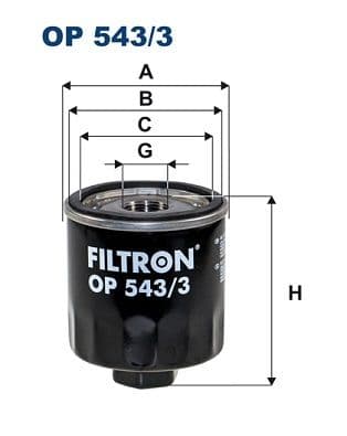 Filtru ulei FILTRON OP 543/3
