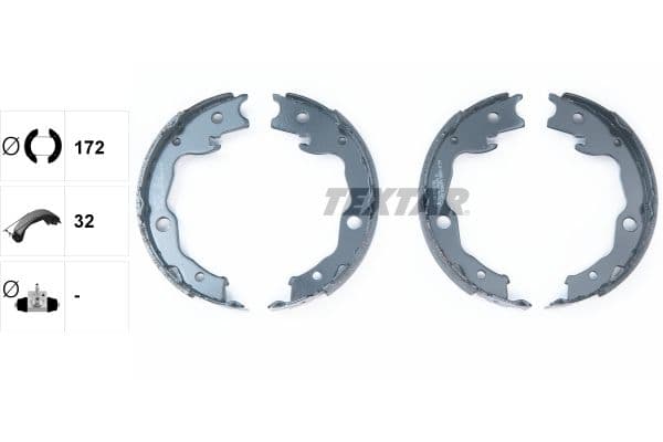 Set saboti frana, frana de mana TEXTAR 91068200