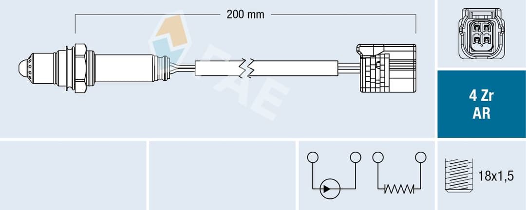 Sonda Lambda FAE 75632