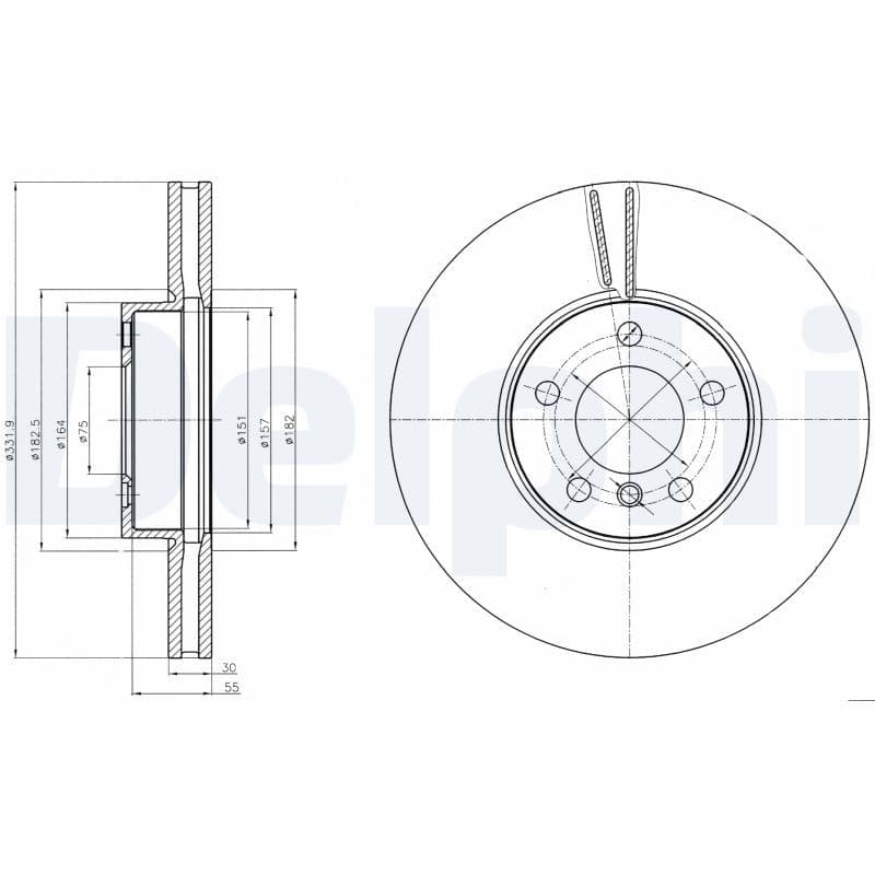 Disc frana DELPHI BG9061