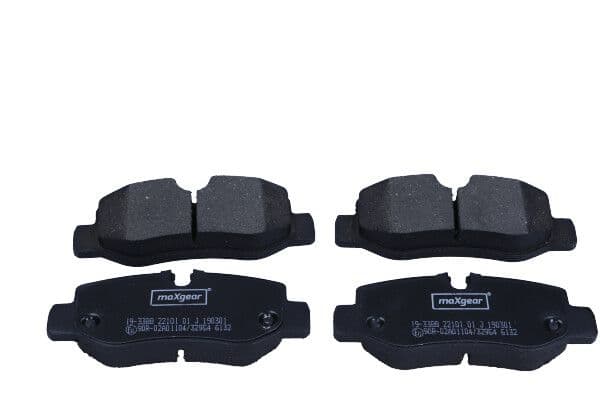 set placute frana,frana disc MAXGEAR 19-3388