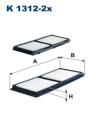 Filtru, aer habitaclu FILTRON K 1312-2x